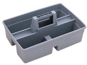 High Grade PP Plastic Caddy Tray, Color : Grey