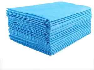 Cotton Plain Disposable Blue Bed Sheets Standard