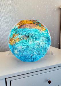 Printed Polished 12 Inch Marble Table Lamp for Lighting