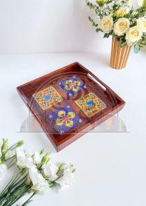 4 Tile Ceramic Tray