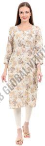 Golden Floral Elegance Kurti