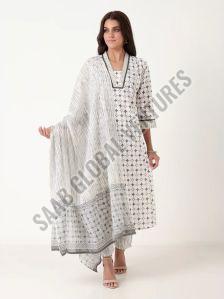 Elegant Daywear Varnnan Gravity Pattern Anarkali Suit