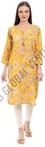 Marigold Elegance a-line Kurti, Brand Name : Varnnan