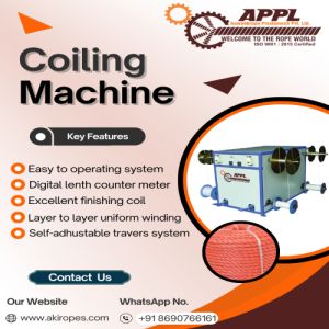 Plastic Rope Coiling Machine