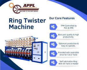 SS & Alloys Textile Ring Twister Machine, Voltage : 220V