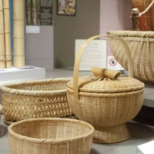 Bamboo Basket, Shape : Round, Square, Technics : Machine Made