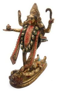 Antique Brass Kali Mata Idol