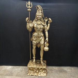 Standing Lord Shiv Brass Statue