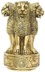 Polished Finish Unique Golden Brass Ashok Stambh for Home Decor