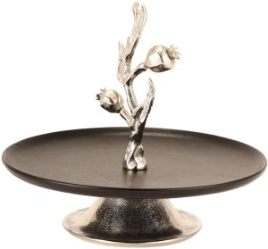 Silver Nikil Aluminium Cake Stand, Shape : Round for Restaurant
