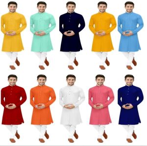 Mens Plain Kurta Pajama