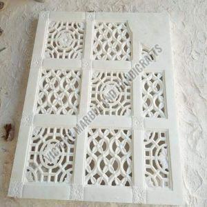 Polished Carved Designer Marble Jali, Color : White for Construction