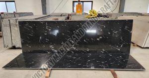 Fish Black Granite Slab for Countertop, Flooring, Wall Cladding