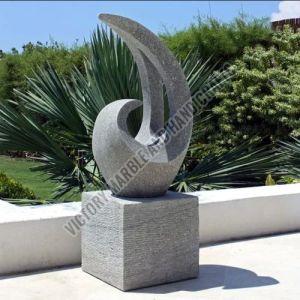 Carved Polished Marble Garden Sculpture, Color : Grey Standard