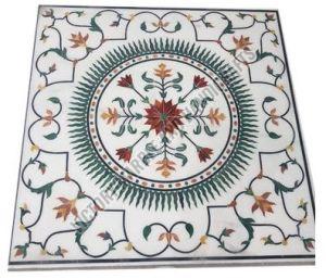 Marble Inlay Tiles, Color : Multicolor Standard for Flooring