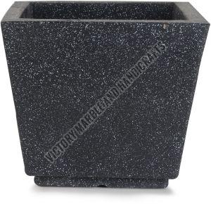 Plain Polished Square Marble Flower Pots, Packaging Type : Black