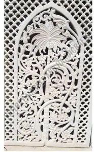 Polished Carved Stylish Marble Jali, Color : White for Construction
