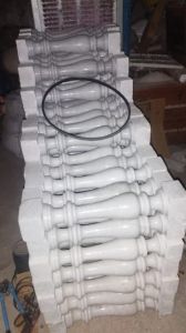 Polished White Marble Pillar for Decoration