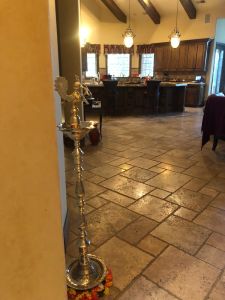 Mahabharat Kuthuvilaku Peacock Brass Diya