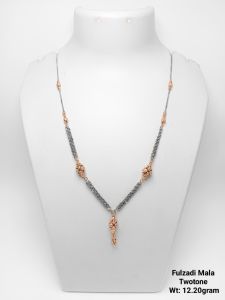 Silver 92.5 Fulzadi Mala Twotone, Brand Name : Sunbera Natural