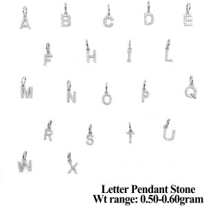 92.5 Letter Pendant Stone