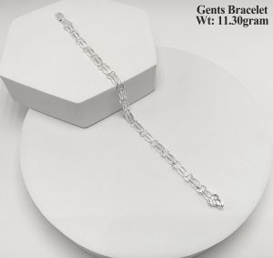92.5  Silver Gents Bracelet