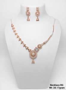 925 Rose Gold Silver Necklace