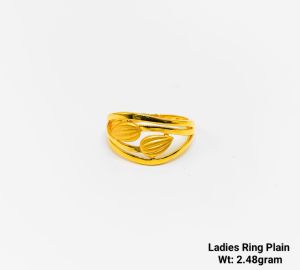 92% Gold Ladies Ring Plain