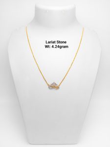 92% Gold Lariat Stone