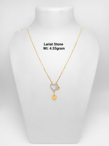 New Design Gold Lariat Stone Jewelry
