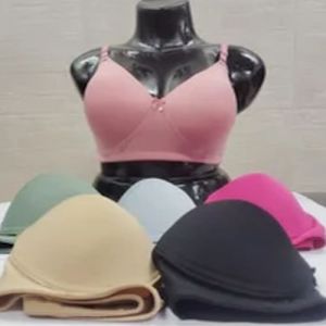 Cherry Plain Seamless Cotton Padded Bra