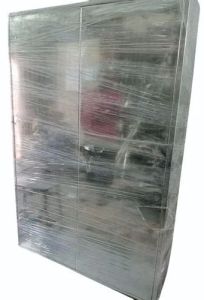 Polished Double Door Stainless Steel Office Almirah, Color : Grey