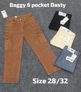 6 Pocket Dusty Baggy Jeans