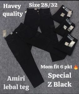 Ladies Mom Fit High Quality Denim Jeans