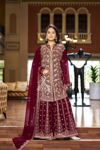 Ladies Wedding Wear Sharara Suit
