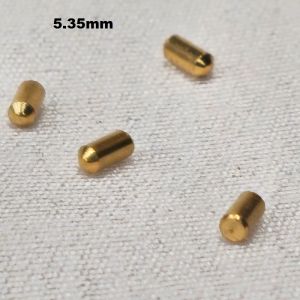 Polished 5.35mm Liver Brass Pin, Shape : Round