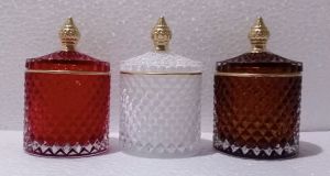 250ml Diamond Glass Candy, Color : Multicolor