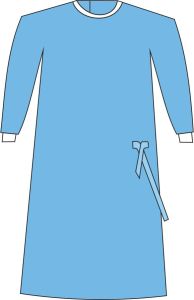 SMMS FABRIC Plain Disposable Surgical Gown XL, XXL