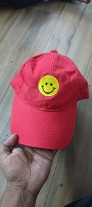 Cotton Red Color Men Cap