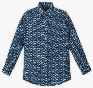 Cotton Boys Printed Shirts Casual Wear, Technics : Machine Made