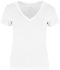 Polyester Plain Ladies V Neck T-Shirts, Sleeve Style : Half Sleeve