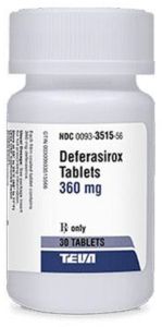Deferasirox 360 Mg Tablets for Oral Administration