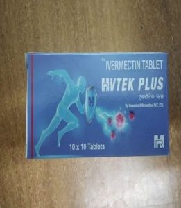 Hvtek Plus Ivermectin Tablets, Strength : 5mg, Packaging Size : 1X5