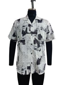 Polyester Men Shirts, Color : Multicolor XL - 44