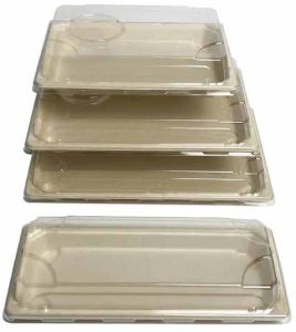 Biodegradable Bagasse Sugarcane Sushi Tray