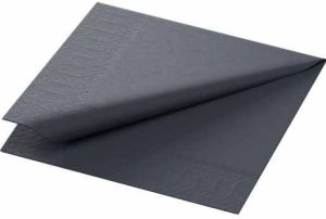Black Duni Soft Paper Napkin