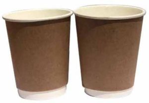 Brown Double Wall Hot Coffee Cup