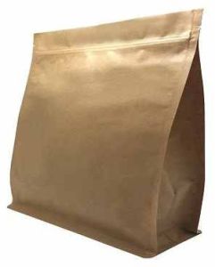 Brown PE Coated Burger Paper Pouch