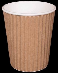 Brown Ripple Wrap Hot Coffee Cup