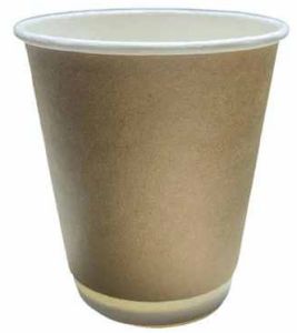 Brown Single Wall Hot Coffee Cup